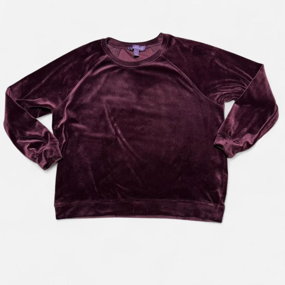 Gloria Vanderbilt Velvet Pullover Sweater